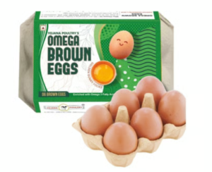 Yojana Poultry Omega Brown Eggs - Pack of 6
